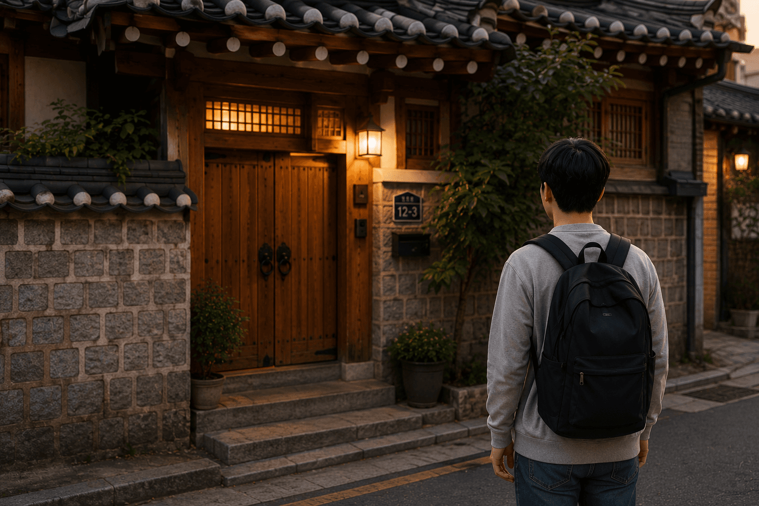 Imagen de vocabulario coreano: casa