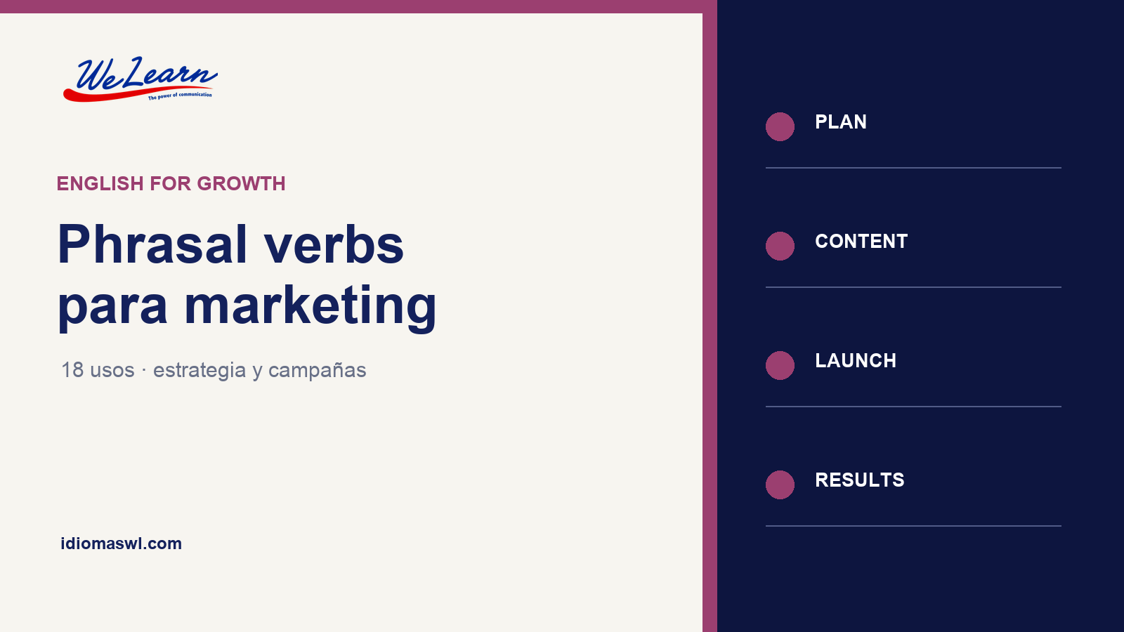 Phrasal verbs para marketing y ventas